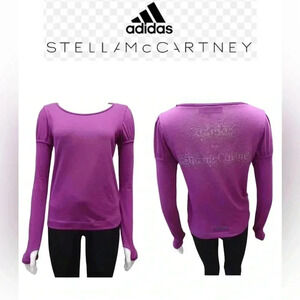 Adidas By Stella McCartney Long Sleeve Top  With Rhinestones Size Small